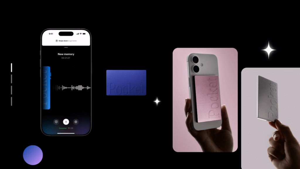 Pocket AI device features worldstan.com